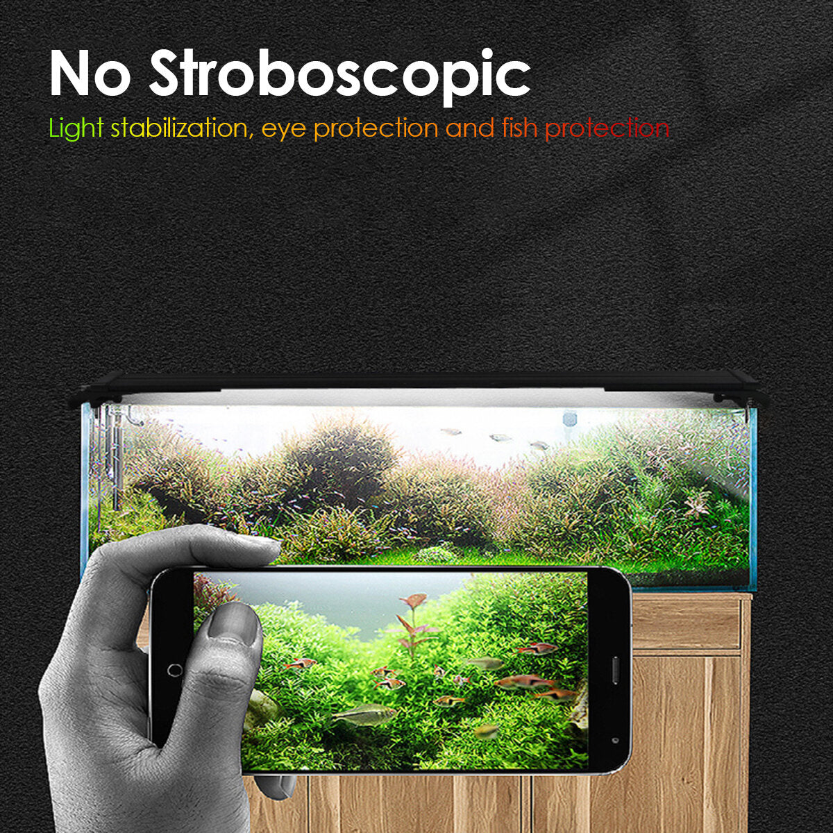 10w 12cm Fish Aquarium Tank Underwater Submersible Change APP Control Colorful LED Light