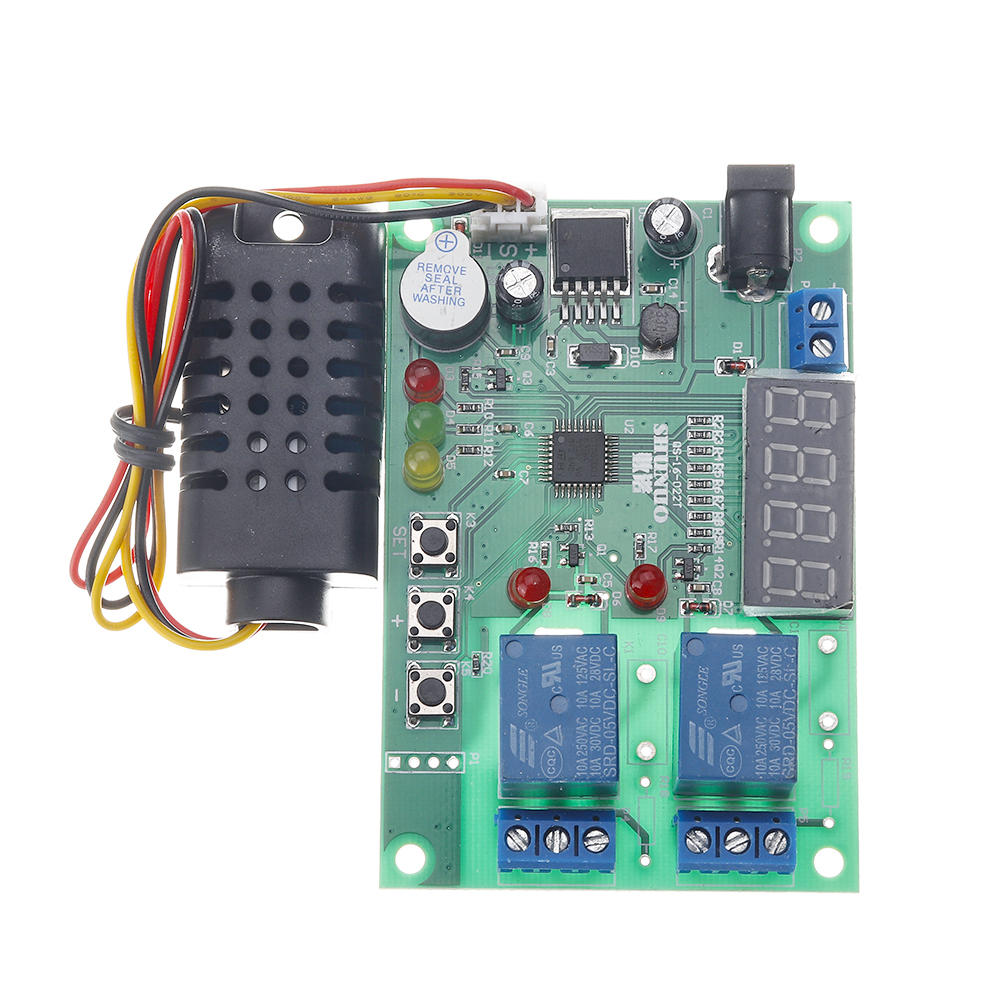 Temperature and Humidity Control Board AM2301 Sensor Module 5V~24V DC 10A Controller