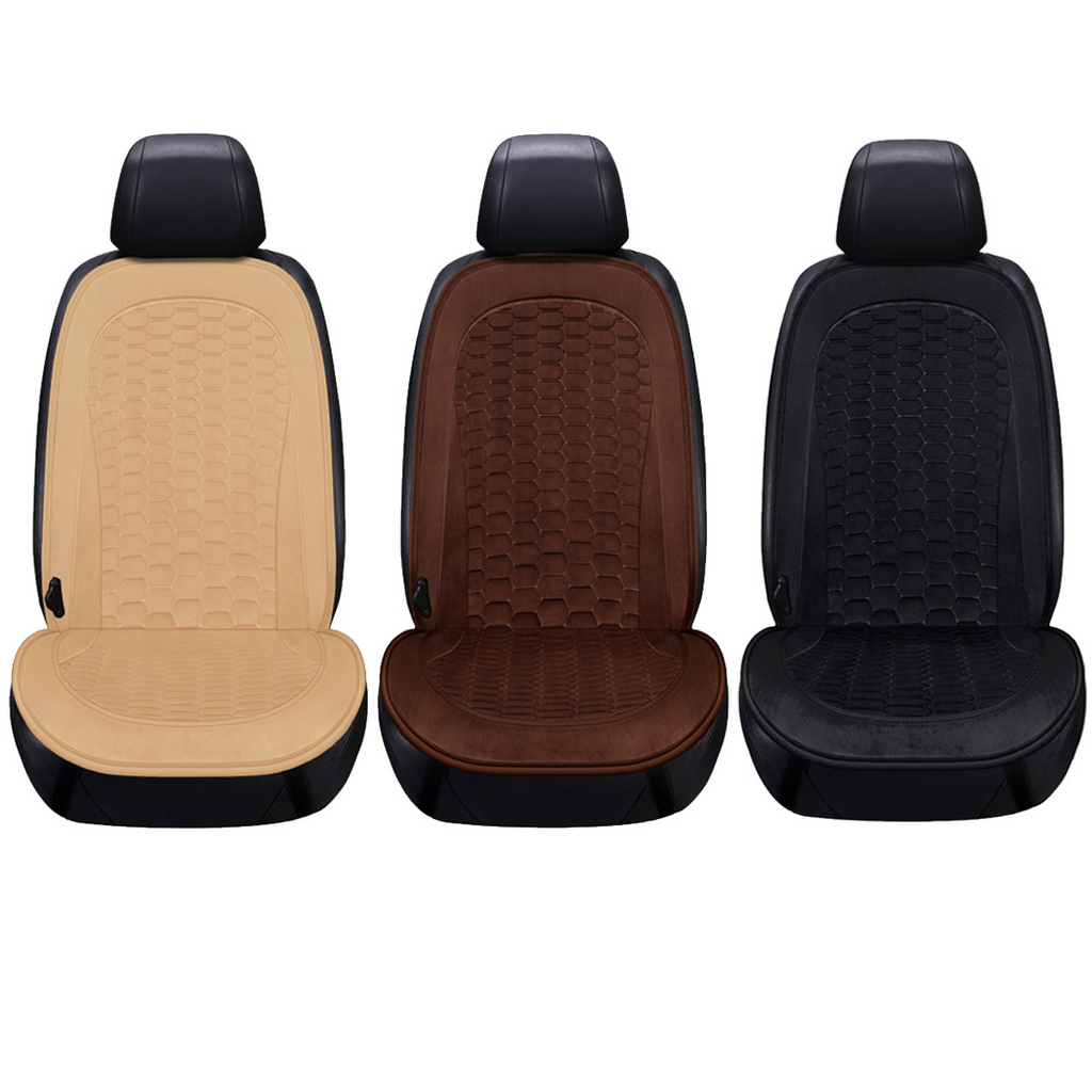 12V Car Electric Heated Front Seat Cover Pad Thermal Warmer Cushion Universal