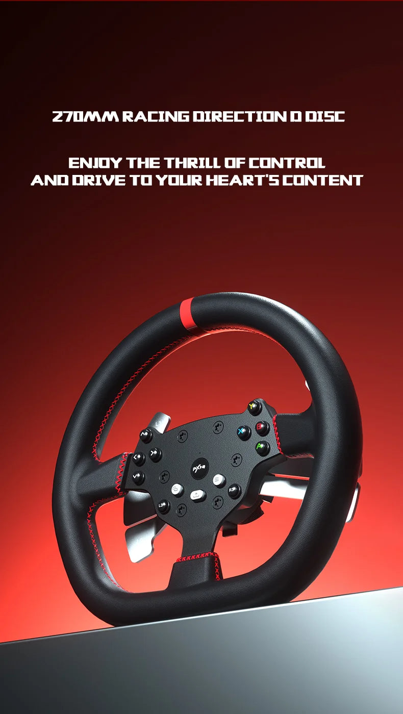3.2Nm Direct Drive Racing Wheel Force Feedback Gaming Steering Wheel Hall Magnetic Pedals Gaming Controller Plug and Play for PC PS3/PS4 for Xbox One Switch