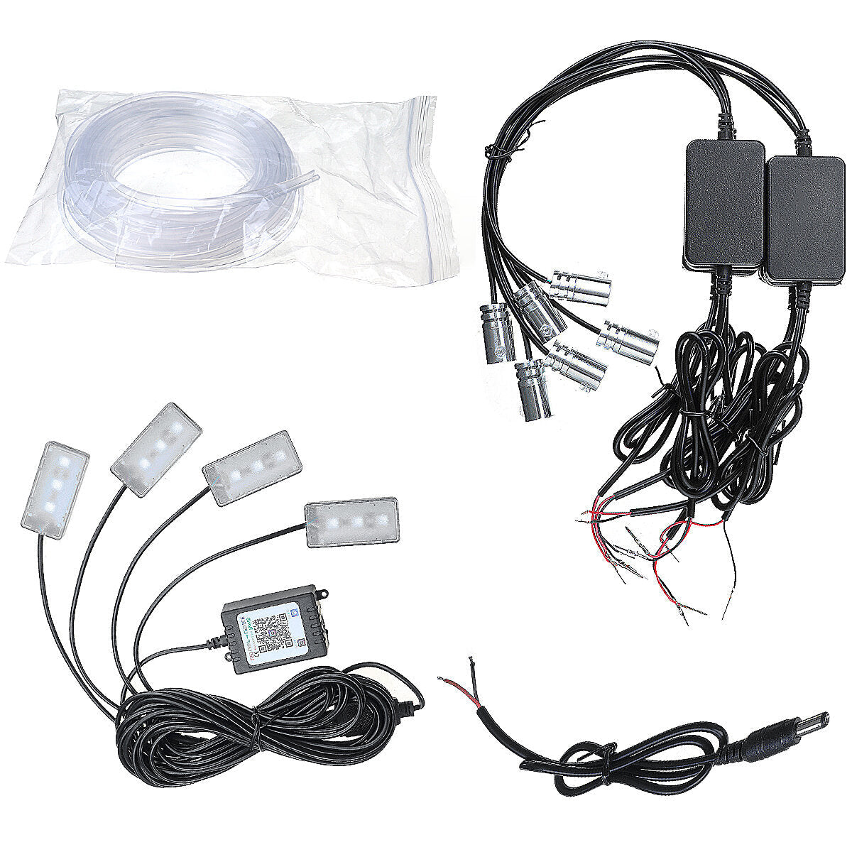 Full Car 8m Ambient Fiber Optic Atmosphere Light Interior Light Wireless