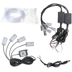 Full Car 8m Ambient Fiber Optic Atmosphere Light Interior Light Wireless