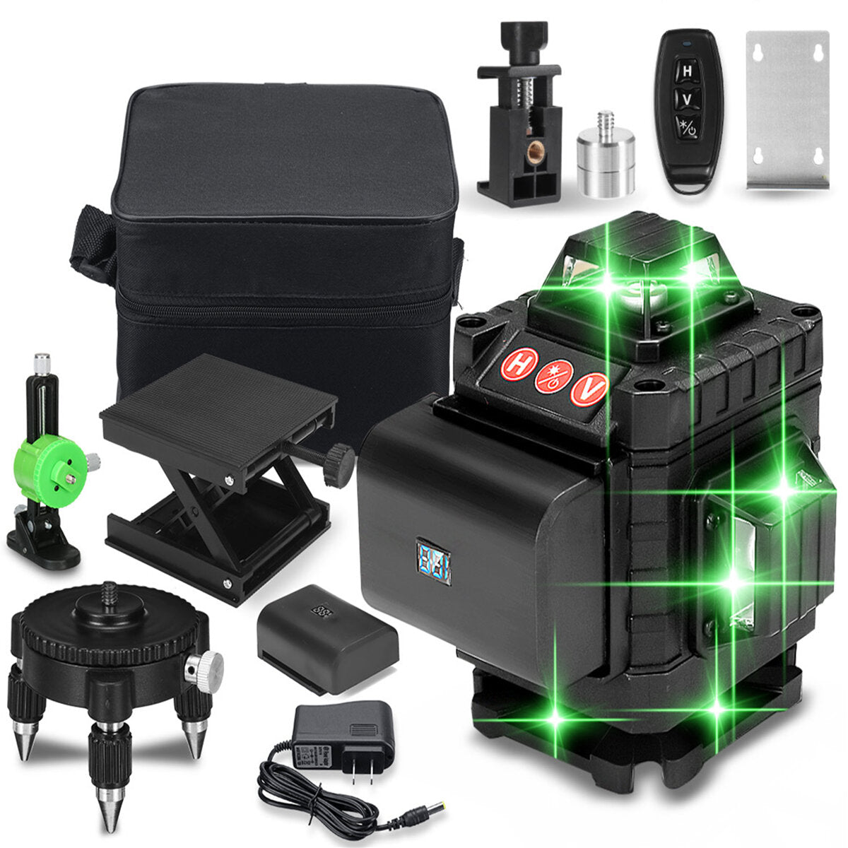8/12/16 Line Laser Level Green Light Auto Self Leveling Cross 360 Measuring