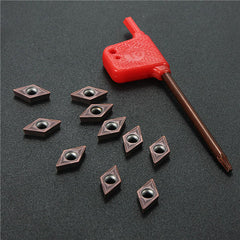 10pcs DCMT0702 EM YBC205 Carbide Inserts for SDJCR1010H07 Turning Tool Holder