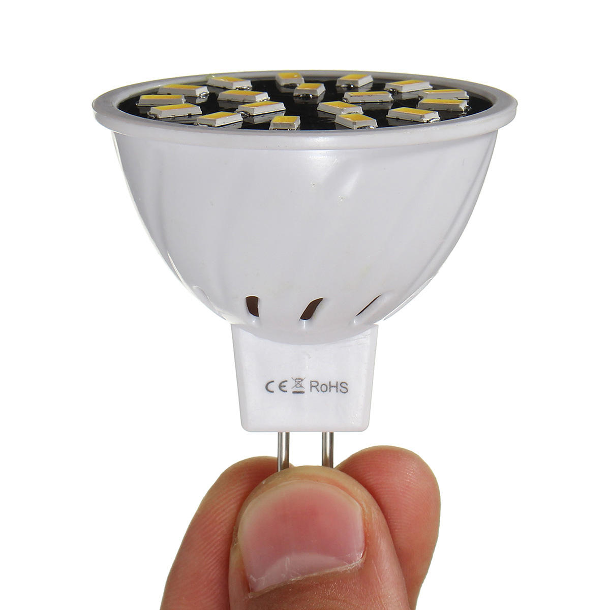 E27 GU10 LED Light Bulbs 5733 SMD 18 320LM Pure White Warm White Spot Lightt AC220V 3W