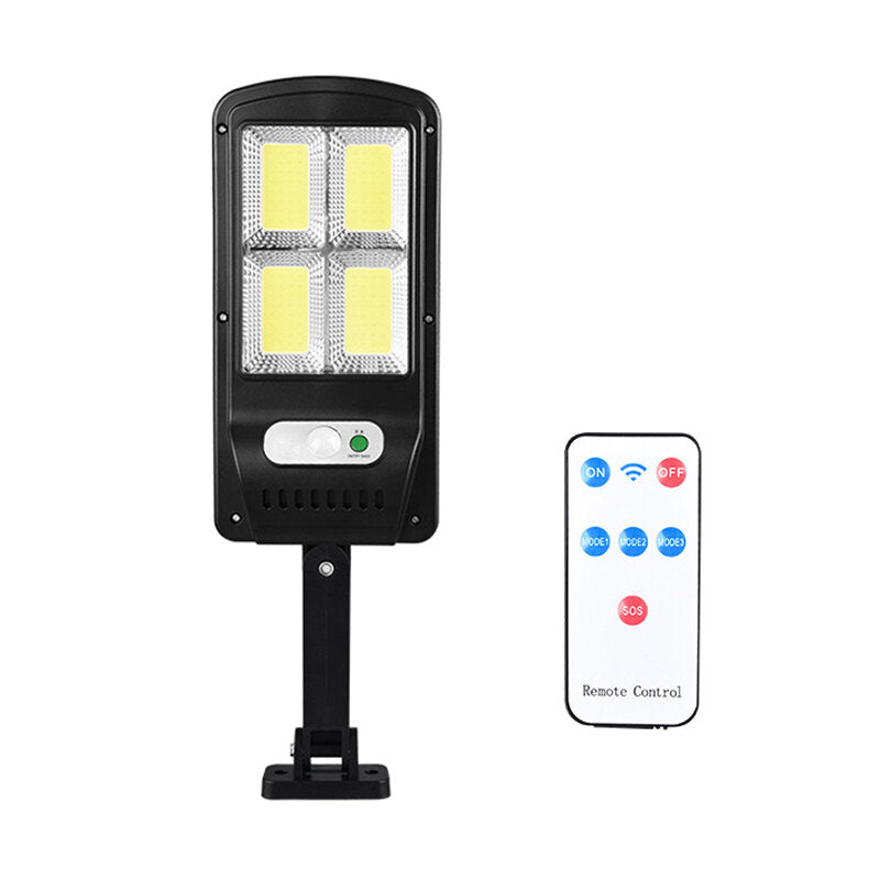 LED Solar Power Street Light PIR Motion Sensor Wall Lamp w/Remote Waterproof