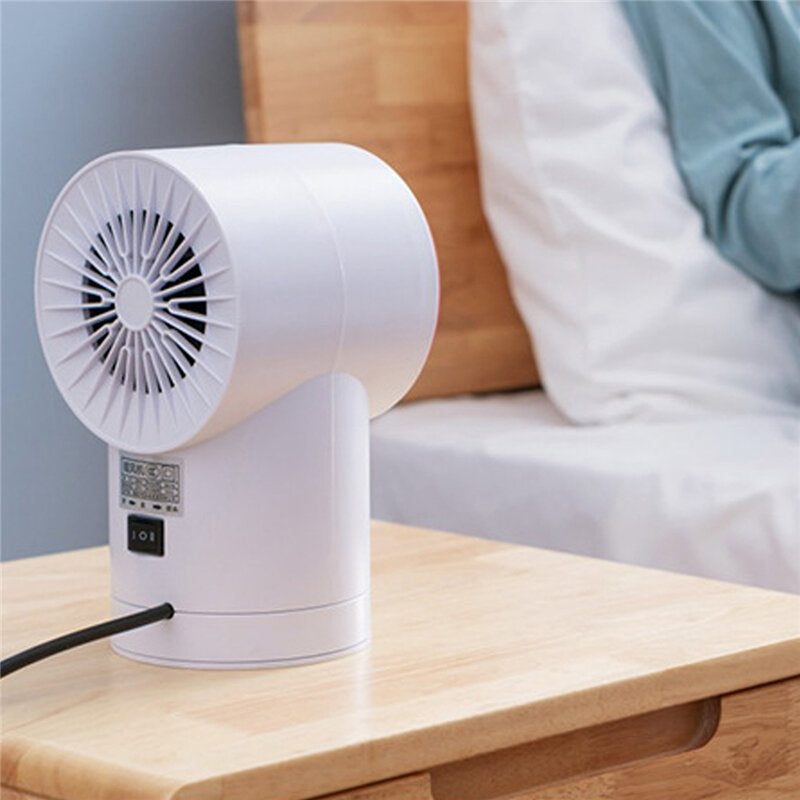 Compact Electric Desktop Heater for Home, Dorm & Office with Oscillation