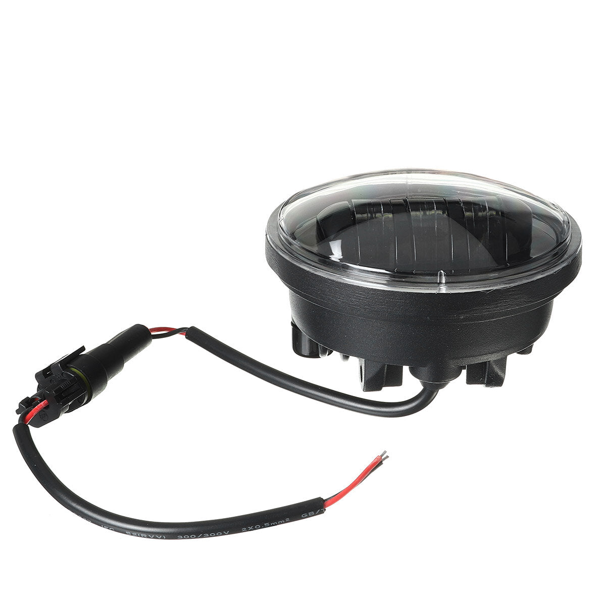Black No Aperture 7" Motorcycle LED Headlight + 4.5" Auxiliary Light Motorcycle Accessories