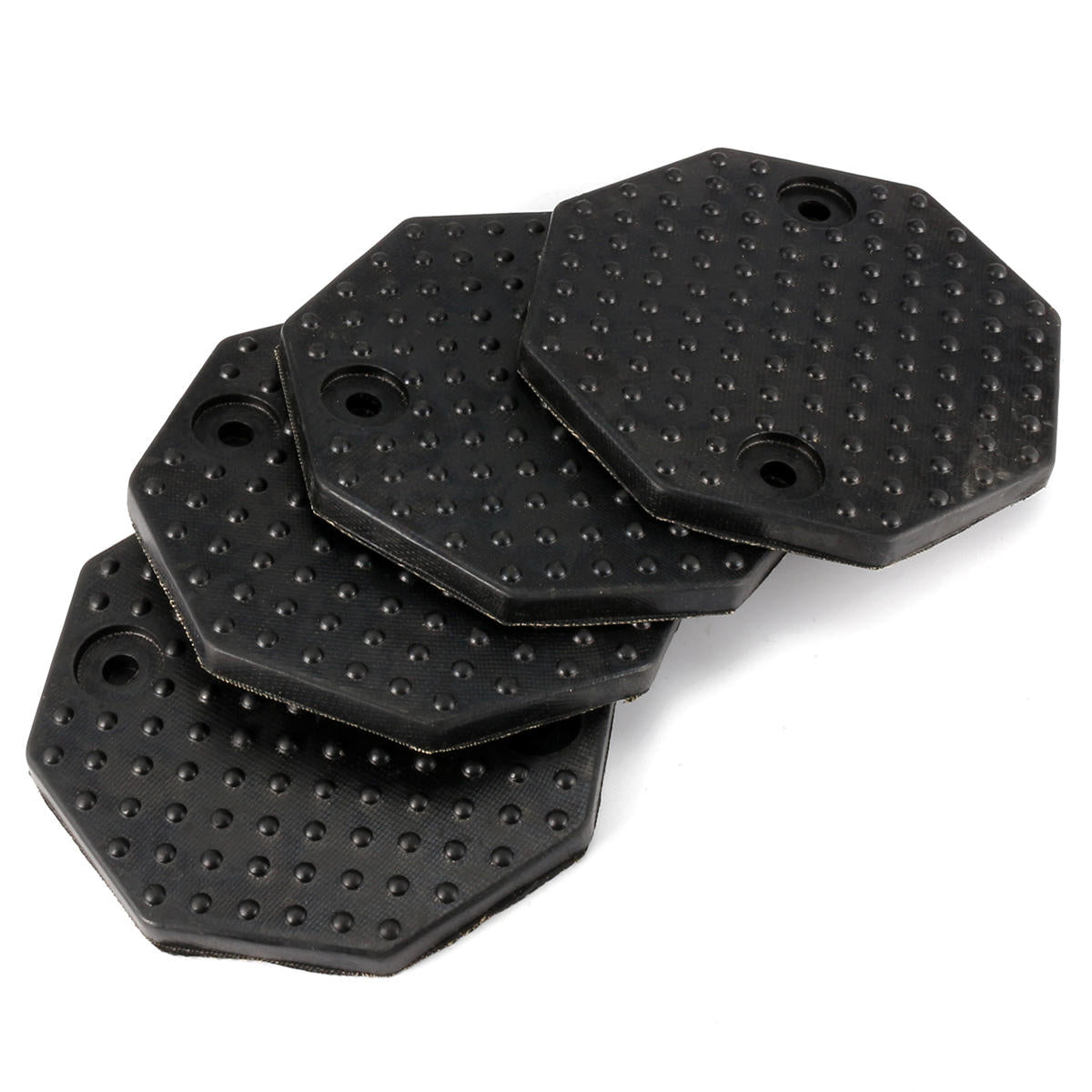 4PCS Octagon Rubber Arm Car Lift Tray Pad Accessories for Car Truck Substantial Rubber Mat