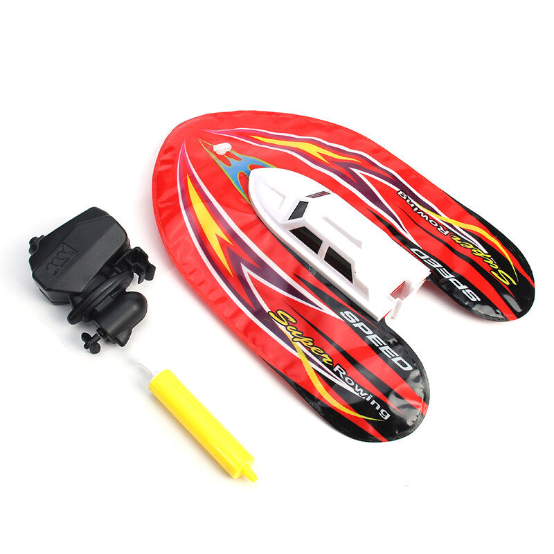 Inflatable Electric Boat Toy Mixed Color Inflatable Toy Air Cylinder