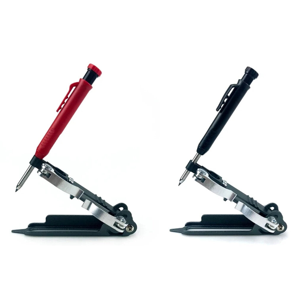 Woodworking Scriber Tool - Compass Design, Adjustable Deep-Hole Pencil, Aluminum Alloy, Compact & Portable for Carpenters