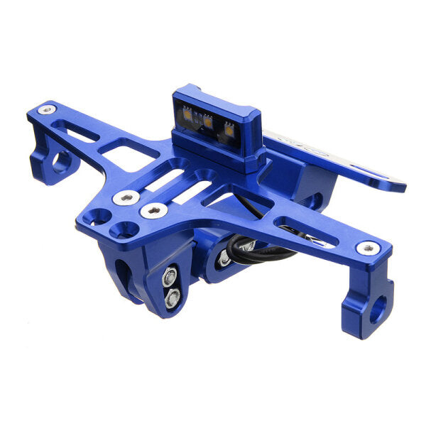 12V Motorcycle License Plate Fender Holder Bracket With LED Rear Light 12V CNC For YAMAHA BWS R25 R3 MT03 MSX