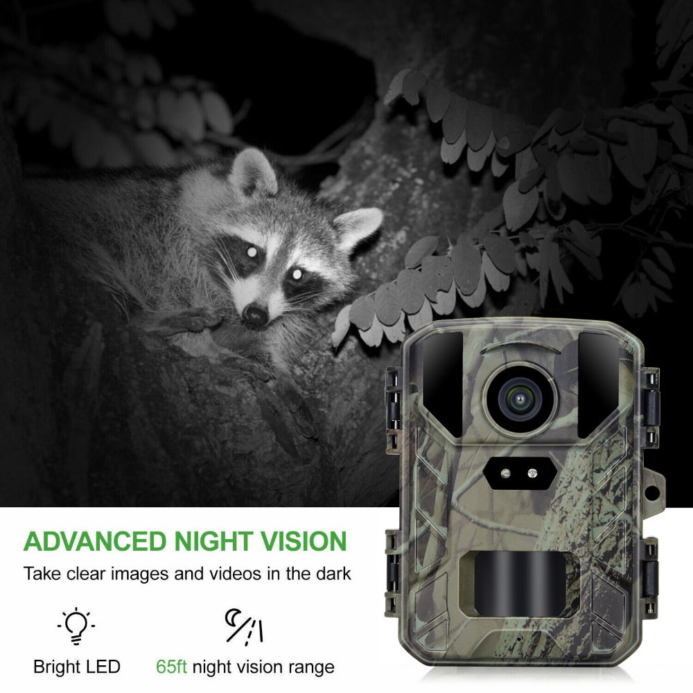Mini 800 24MP HD Wireless Hunting Camera Infrared Night Vision Tracking Cam 1080P Wildlife Observation Cameras