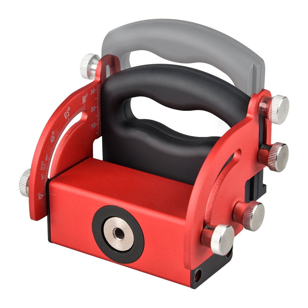 Adjustable Pocket Hole Jig, Aluminum Alloy & Carbon Steel, 0-90° Angle, M6/M8/M10/M12 Drill Sleeves, 1 Piece