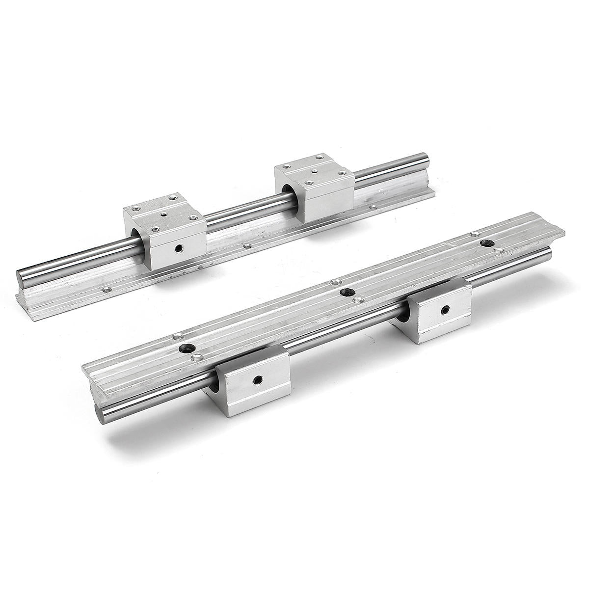 2pcs 400mm Linear Rail Fully Supported Shaft Rod With 4pcs SBR12UU Blocks Lathe Tool