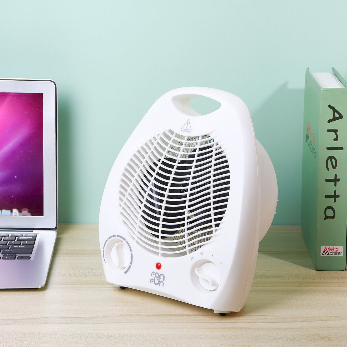 110V Portable Heater Fan - 3 Gear Adjustable High Efficiency, US Plug Warmer