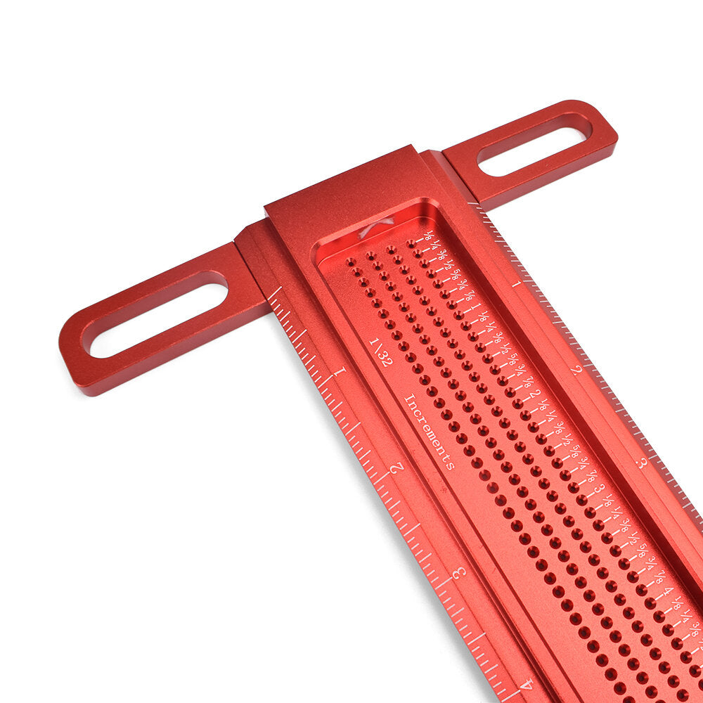 Aluminum Alloy T-Square Marking Ruler - 16"/20" for Accurate Scribing & Hole Positioning, Lightweight & Durable Tool