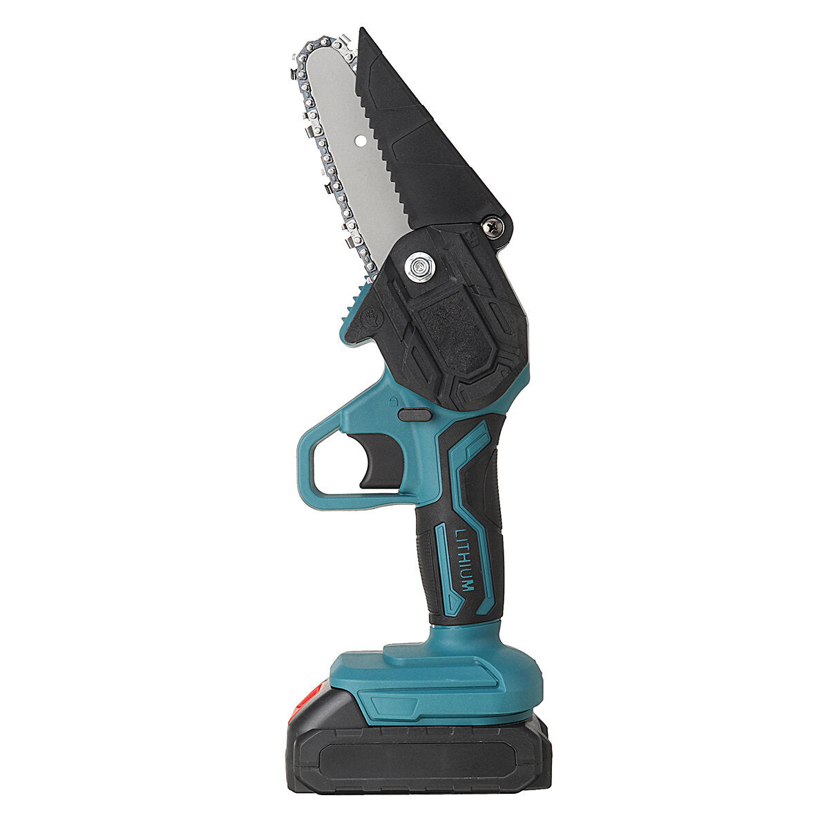 21V 4/6 Inch Cordless Electric Chain Saw One-Hand Saw Mini Portable Woodworking Wood Cutter