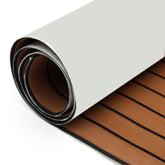 2700x900mm Self Adhesive Marine Boat Synthetic EVA Foam Floor Yacht Teak Deck Sheet Dark Brown