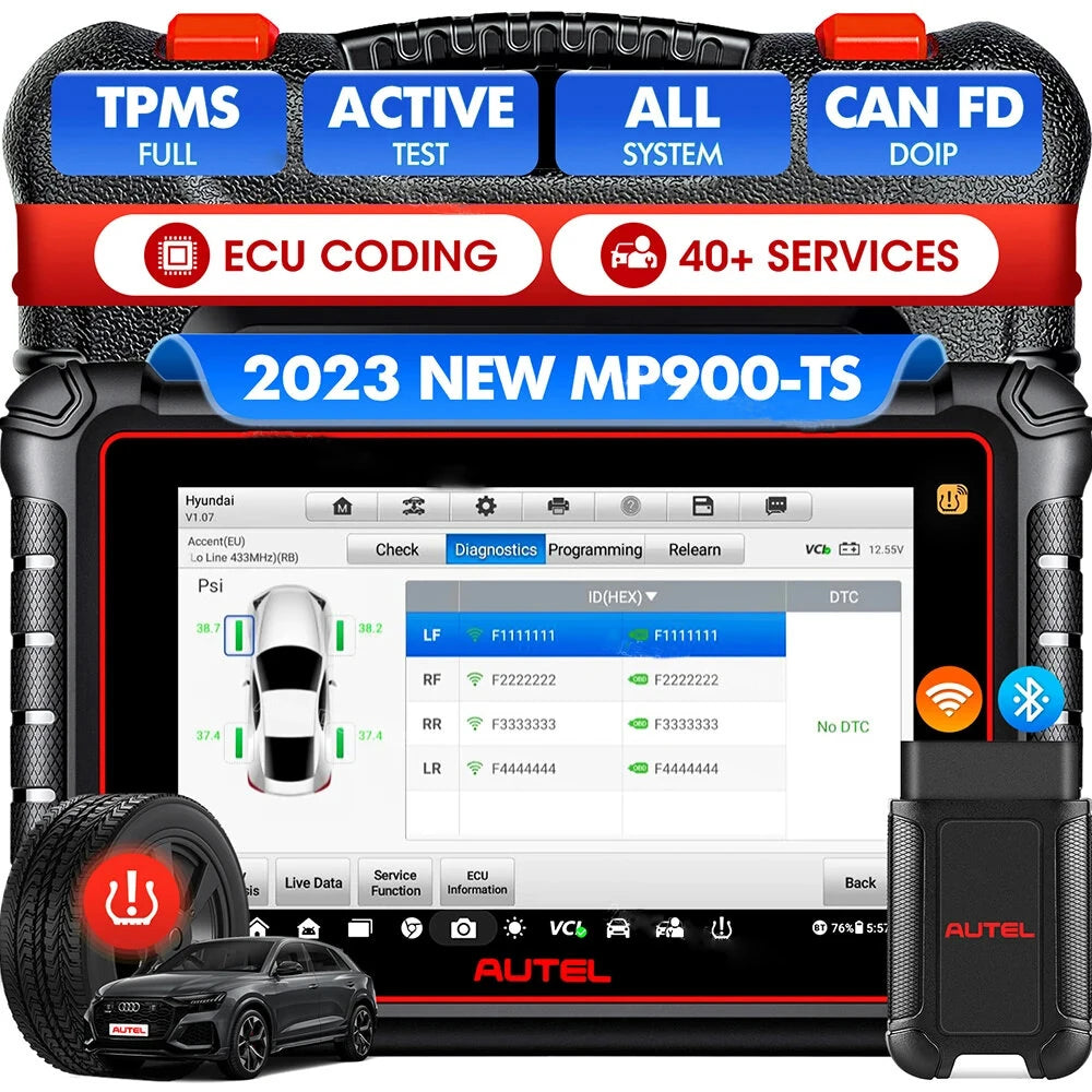 OBD2 Code Reader Car Diagnostics Scanner TPMS Programming Tools CAN FD DoIP Upgraded of MP808S TS MP900BT