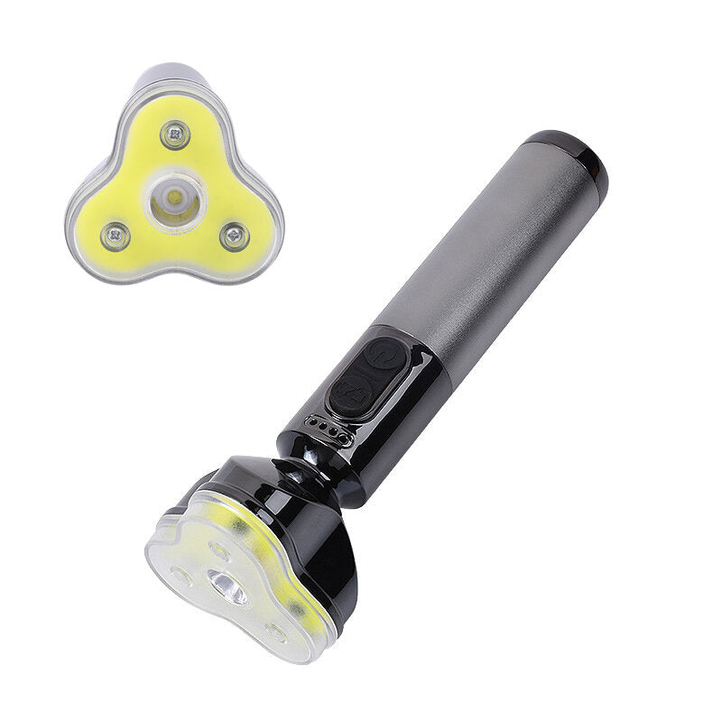 Portable Flashlight with 18650 Battery USB Rechargeable Long Range Waterproof LED Torch With Power Display Outdoor Search Lamp