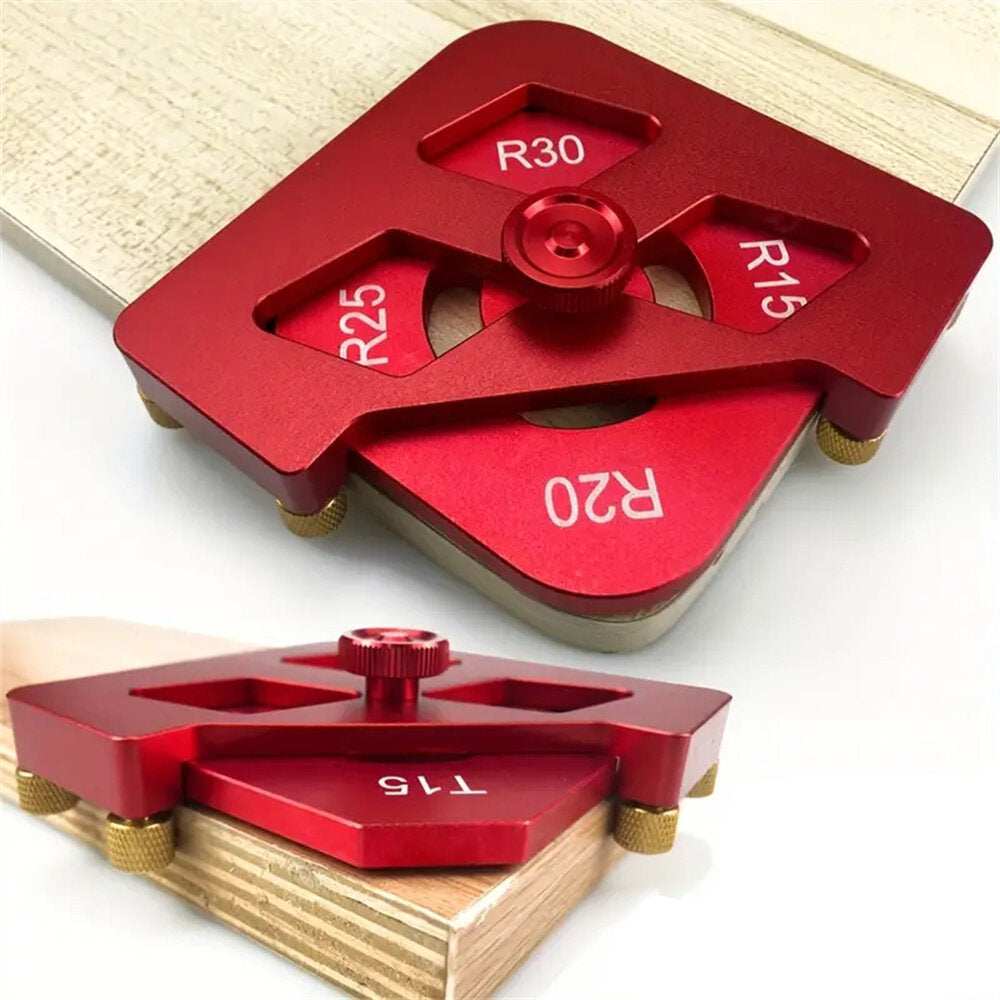 Multifunctional Woodworking Tool - Quick Change Corner Gauge for Precision Chamfering, Rounding & Beveling - Durable Aluminum Alloy