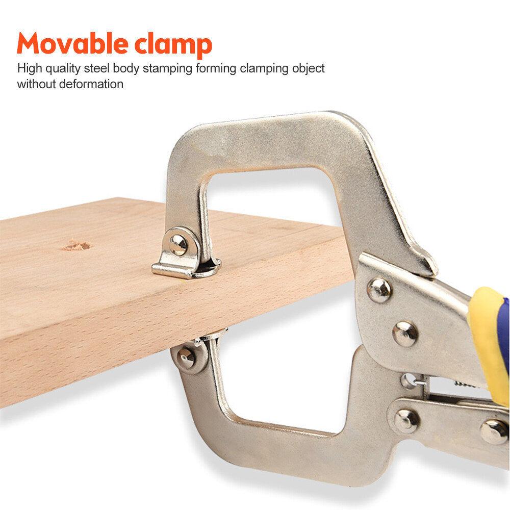 Durable Adjustable C-Clamp Set, 6-18 inches, High Carbon Steel, Comfortable Handle, Versatile for Various Applications