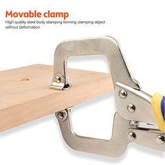 Durable Adjustable C-Clamp Set, 6-18 inches, High Carbon Steel, Comfortable Handle, Versatile for Various Applications