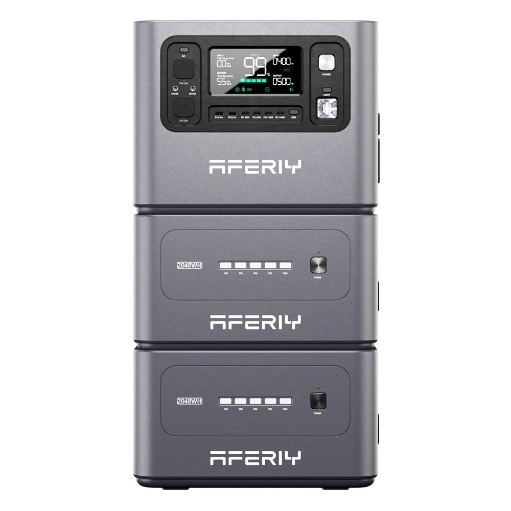 2800W 2048Wh LiFePO4 Portable Power Station, Optional Expansion Battery, 1200W Solar Input, App Control & UPS Backup