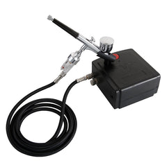 Mini Air Pump Airbrush Set with Compressor 0.3mm Sprayer Airbrush Kit for Nail Airbrush for Model/Cake/Car Painting