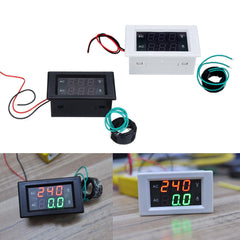 AC Three-phase 500V 100A LED Dual Display AC Voltmeter Current Meter Digital Display