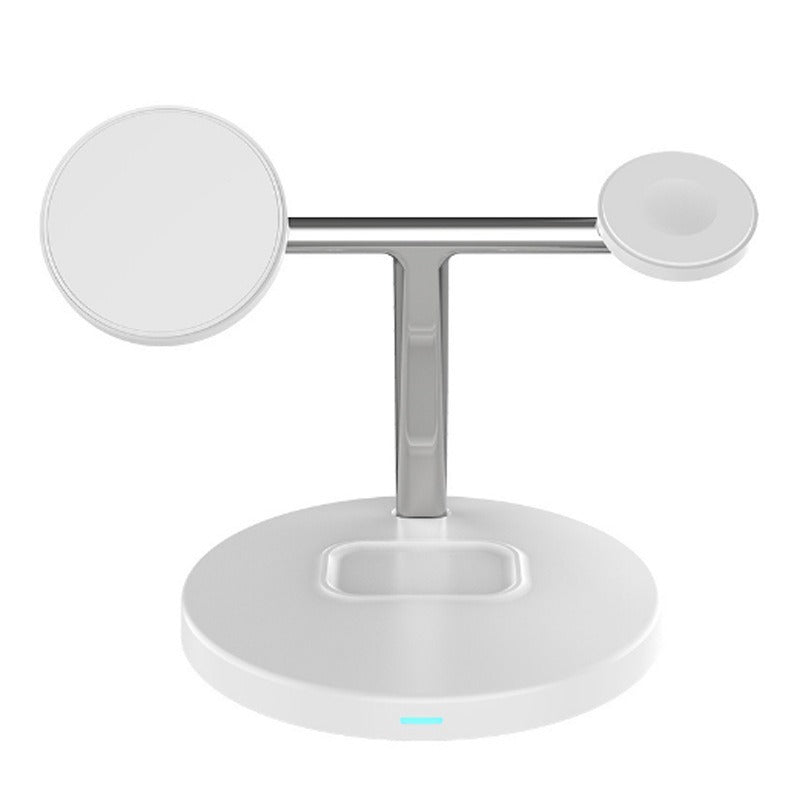 Fast Wireless Magnetic Charger Stand for iPhone 12-14, Samsung S23, Apple Watch, AirPods