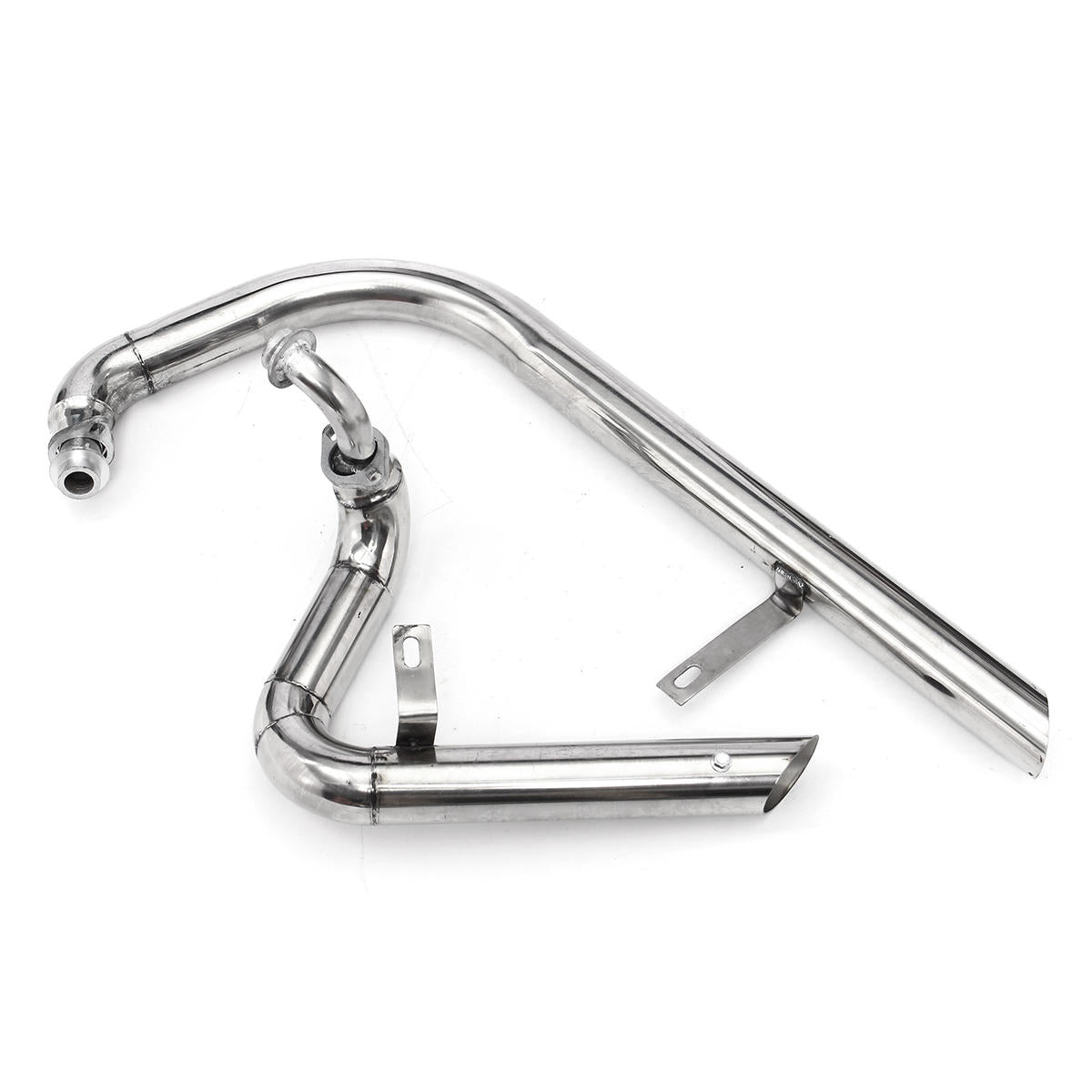 Cut Pipes Exhaust Muffler System With Silencer For Yamaha Virago V star XV125