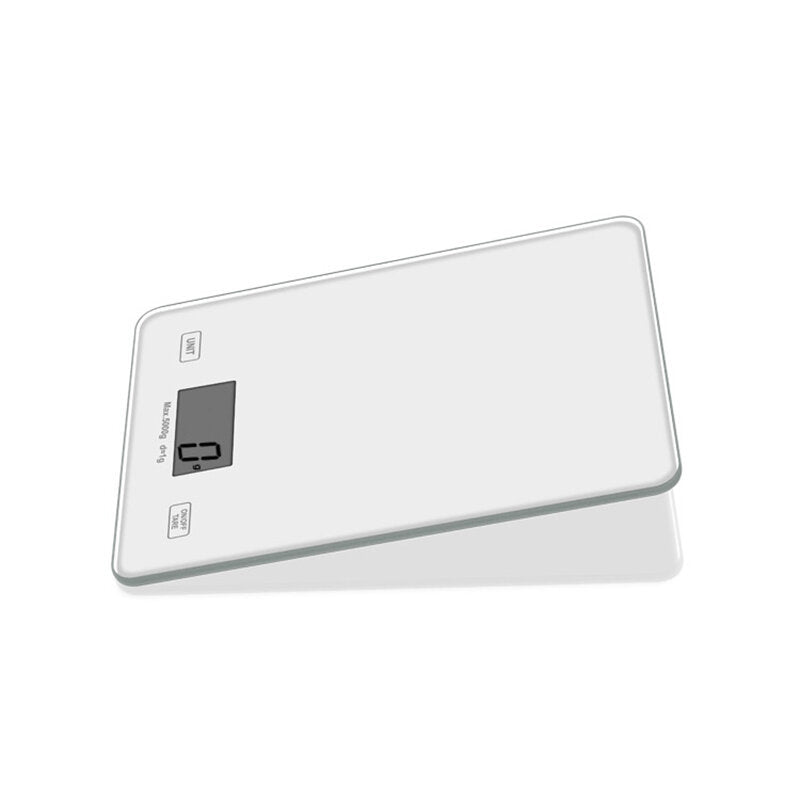 Digital Kitchen Toughened Glass Scale 1g/5kg Food Scale Ultra Slim Tempered Glass LCD Display Kitchen Baking Mesuring Tool