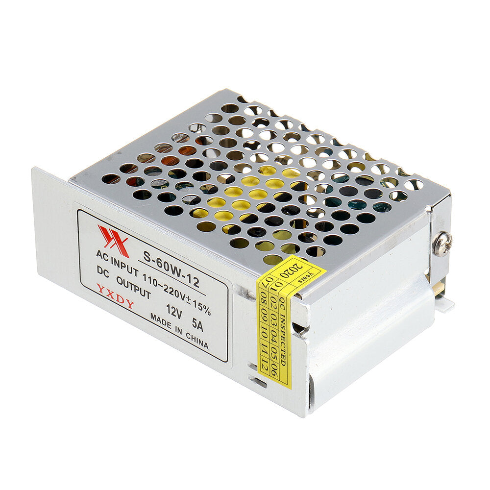 1pcs Geekcreit AC 100-240V to DC 12V 5A 60W Switching Power Supply Module Driver Adapter LED Strip Light