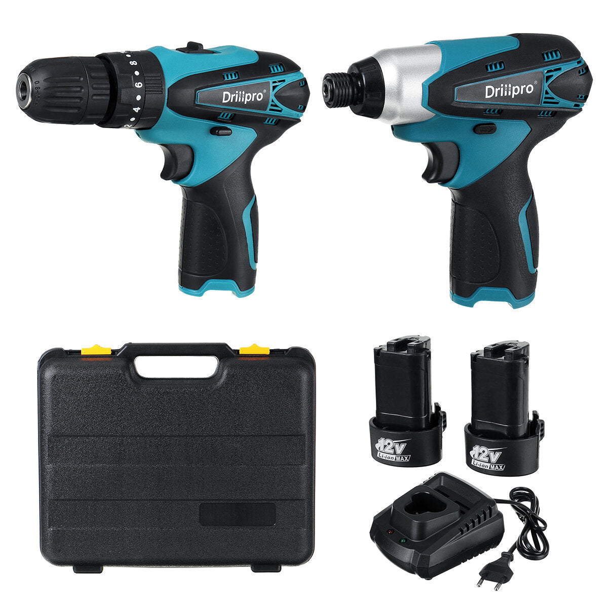 18V Cordless Three-Function Impact Drill Impact Screwdriver Driver Set