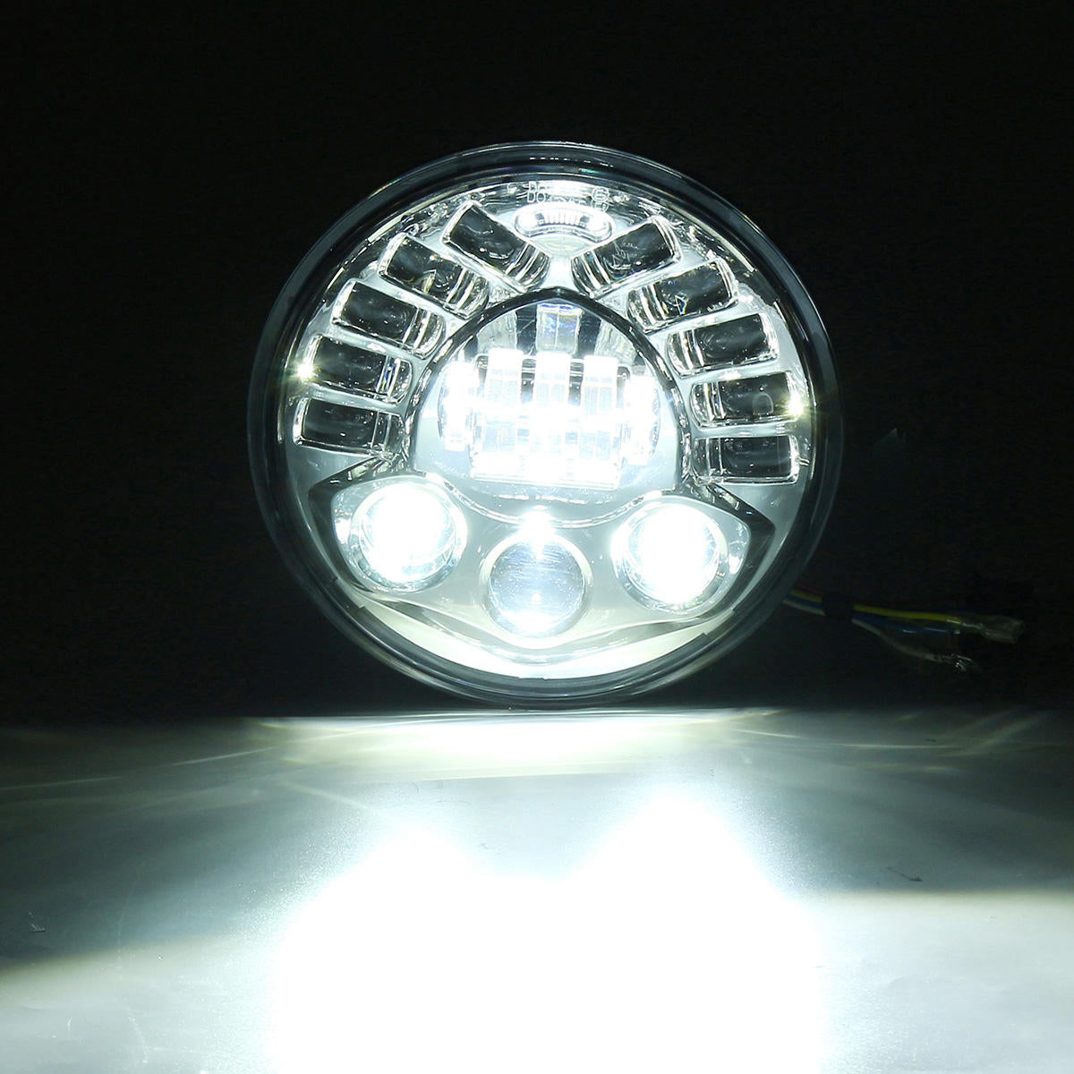 7 Inch Projector LED Headlights Hi/Lo Beam DRL Turn Signal Light Round