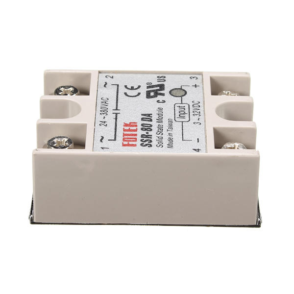 3Pcs 80A Solid State Relay Module DC To AC 24V-380V Output