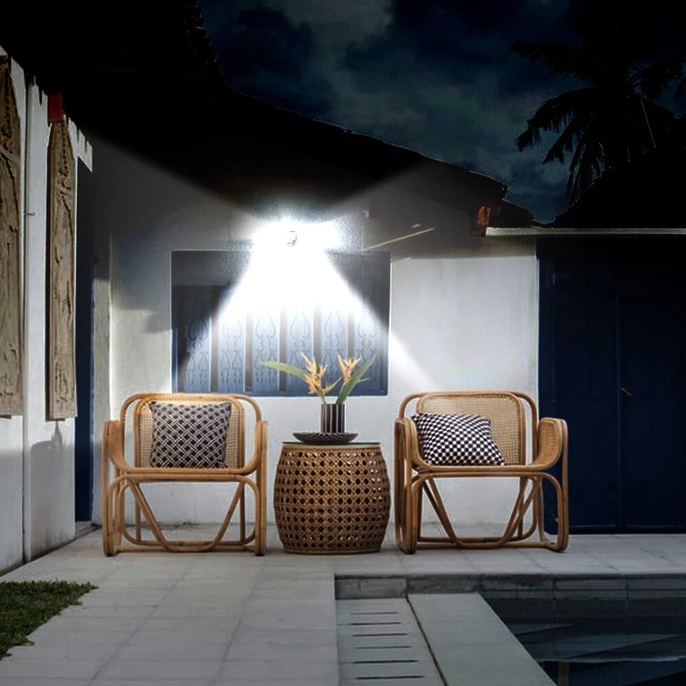40 LED Solar Light Transparent Small Outdoor Wall Lamp White Light 8M Sensing Distance 120 Degree Sensoring Angle Two Lighting Modes