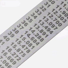 6 Inch/15 Cm Stainless Steel Retractable Clip Ruler with Metric & Imperial