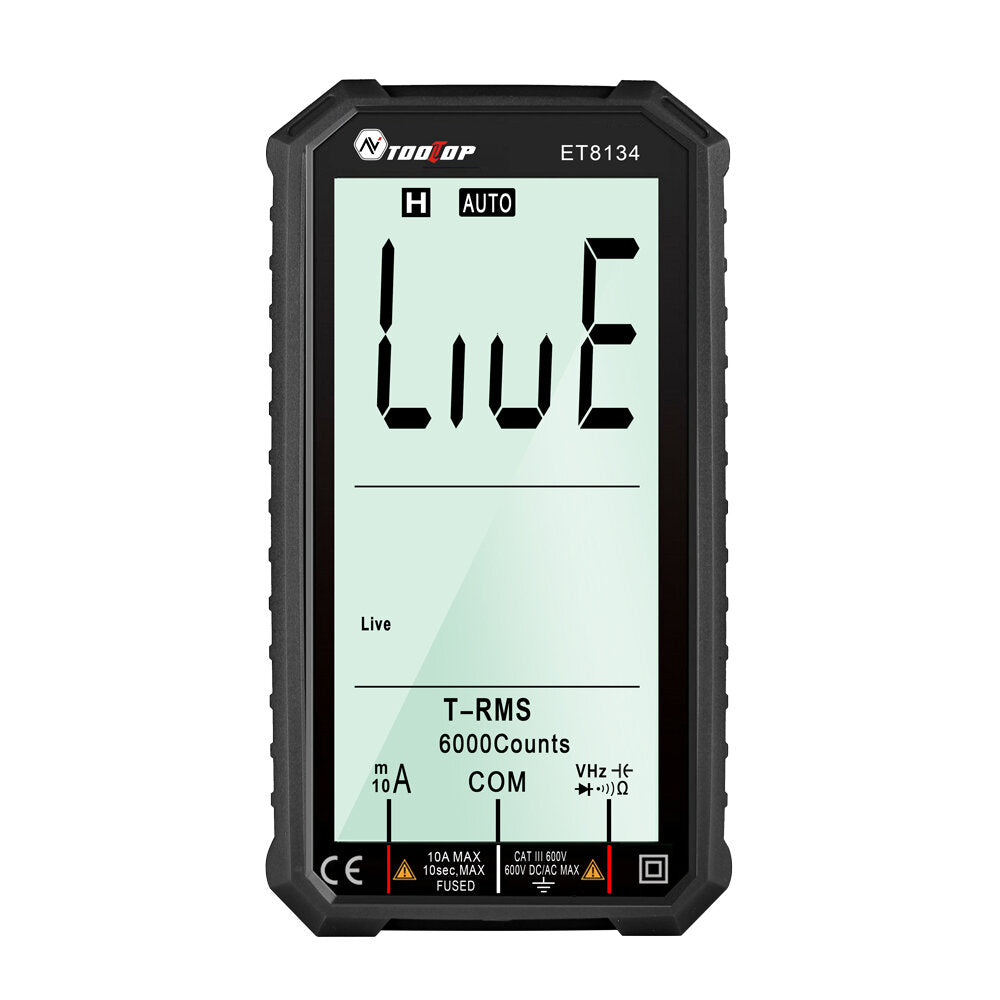 4.7 inch Large LCD Screen Smart True RMS Digital Multimeter Automatic + Manual Measure Resistance Diode Capacitance Temperature Frequency Test