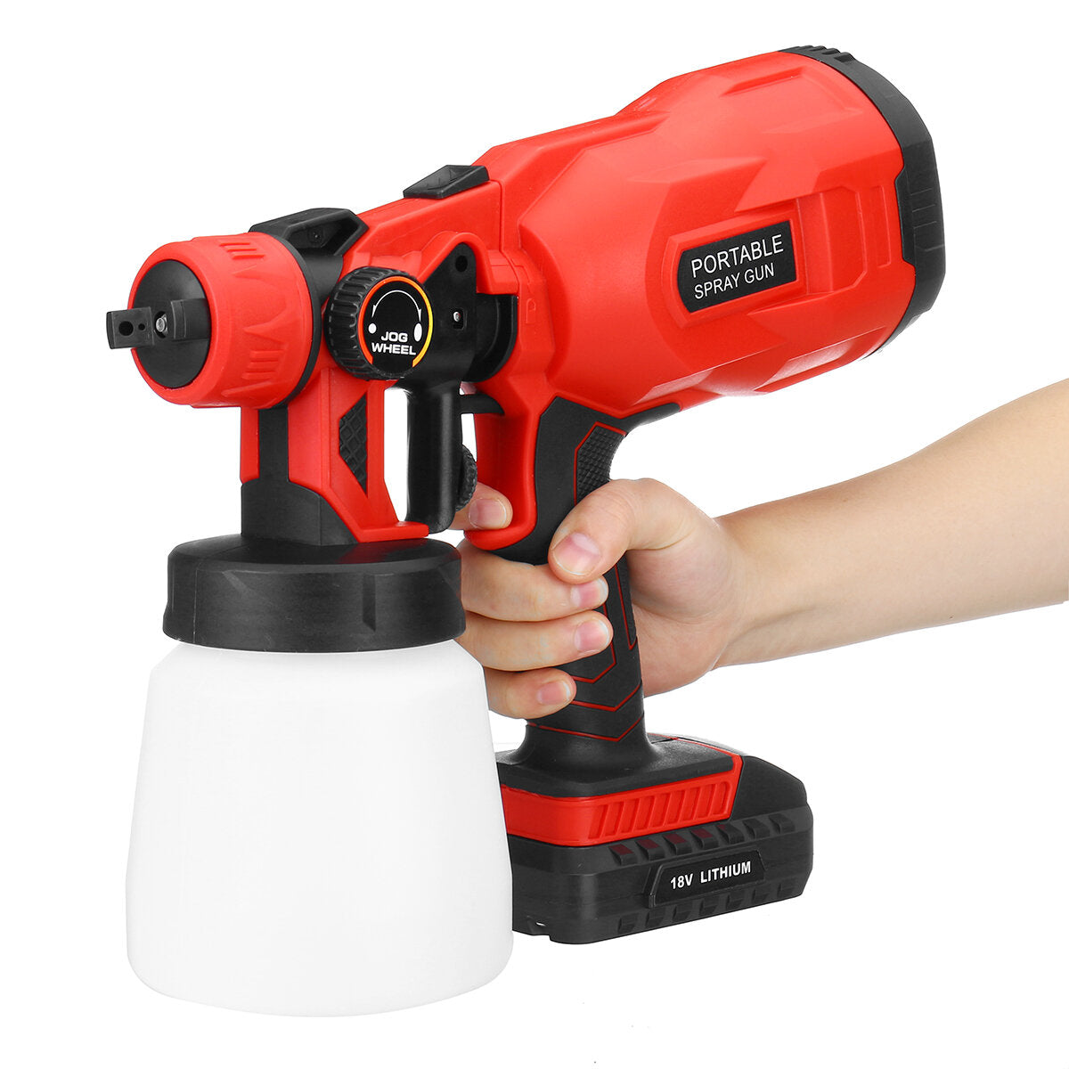 Electric Cordless Spray Guns 800ml Household Paint Sprayer High Pressure Flow Control Easy Airbrush
