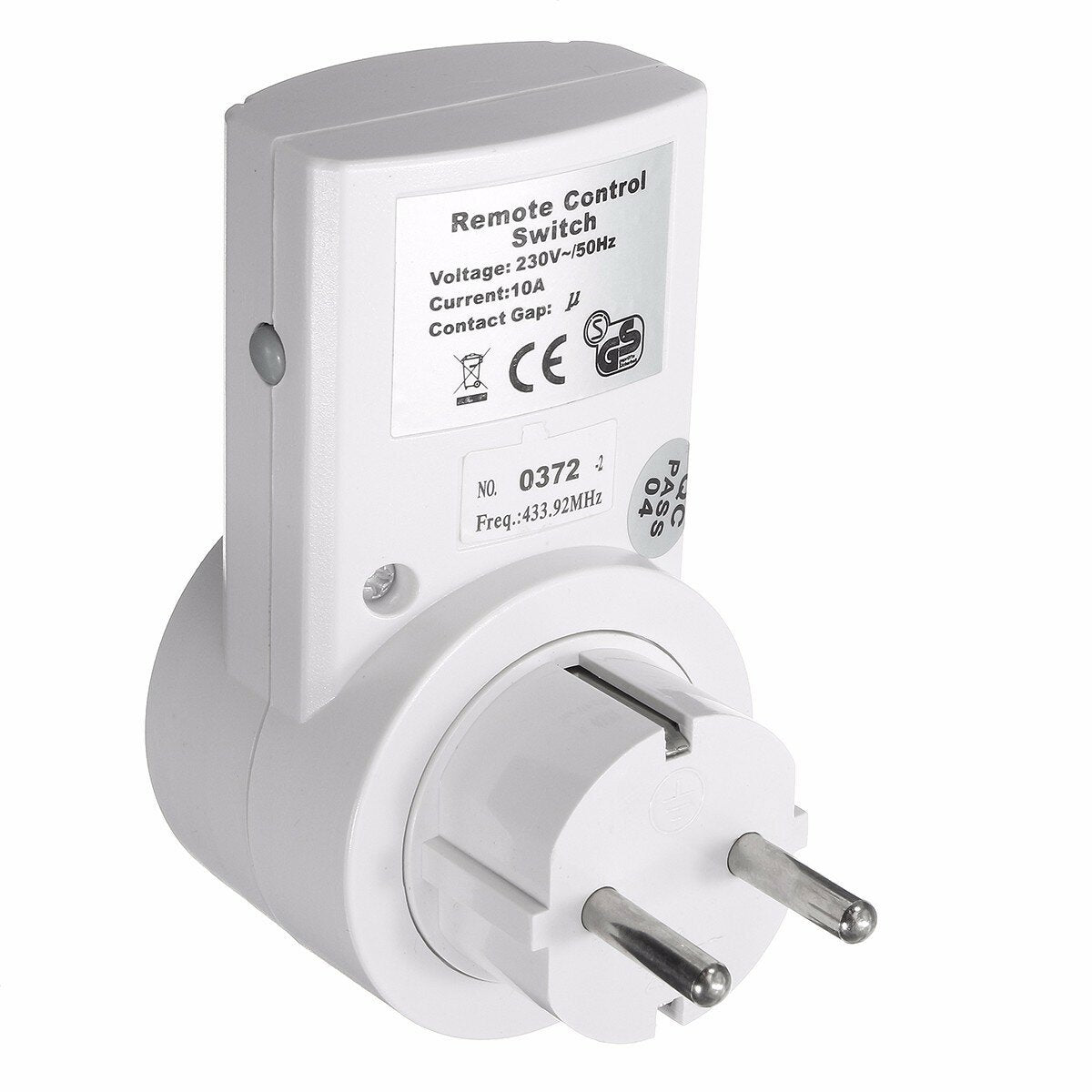 230V 1/2/3/4 PCS Wireless EU Regulation Remote Control RF Socket Household Jack Type