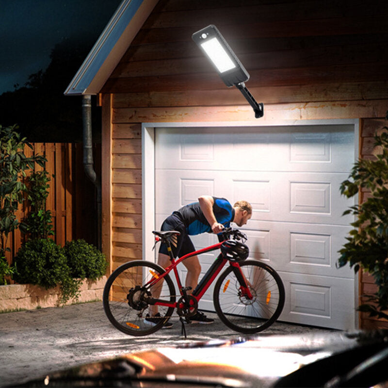 60LED/120COB Solar Lamp Motion Sensor IP65 Wall Light  Outdoor Remote Control