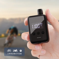 Bike Pump 7.4V 500mAh 150psi Max Inflatable Air Pressure Wireless Portable Electric Bike Air Pump Inflator Mini Power Bank