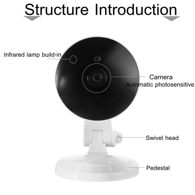 VR 360 3D Panoramic 960P Fisheye IP Camera Wifi 1.3MP Home Security Surveillance Two Way Talk Audio