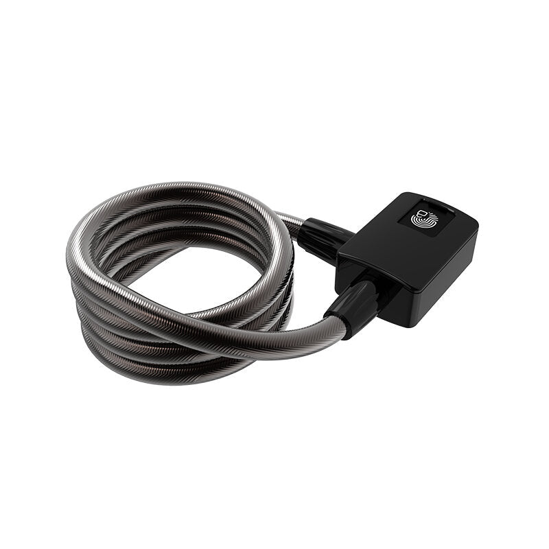 Intelligent Fingerprint Steel Ring Lock Bicycle Anti-theft Lock Highway Vehicle Steel Cable Lock