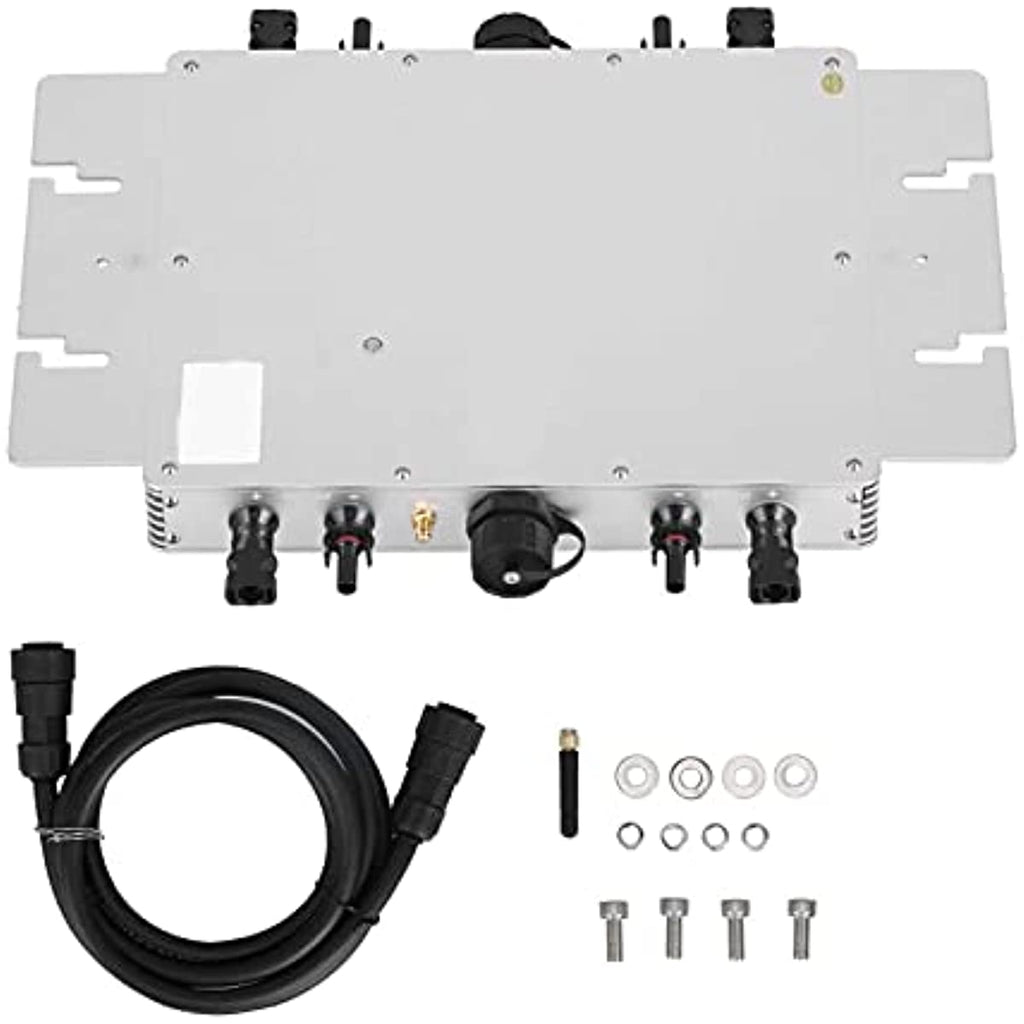 2400W MPPT Solar Grid Tie Micro Inverter 4 x 750W 22‑60V Input 85V‑263V Output Microinverter Aluminum Alloy APP Monitoring