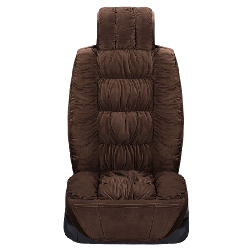 Car Seat Cover Breathable Warm Velvet Thickening Sponge Non-slip Cloth