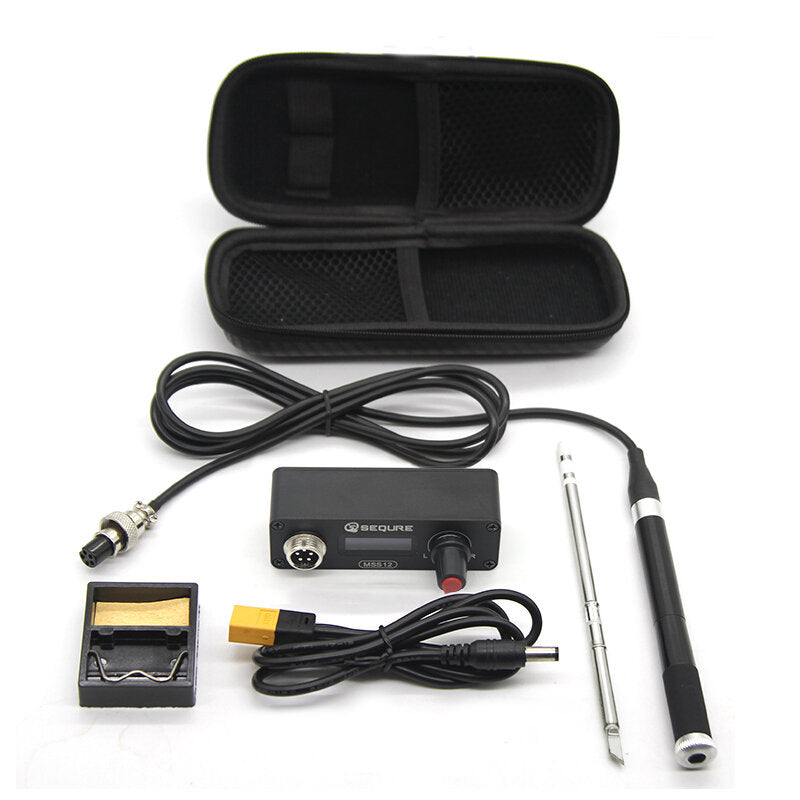 Mini 0.91 inch OLED Soldering Station Compatible with T12 Soldering Iron Tips Supports PD3.0/3S-6S/12V-25V Power Supply